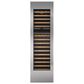 Sub Zero Integrated 18" Wine Storage Door Panel with Tubular Handle Left Hinge in Stainless Steel, , large