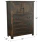 Tiddal Home Woodbury 3-Drawer Door Chest in Vintage Pine, , large