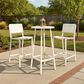 Zuo Modern Kayu Patio Barstool in White, , large