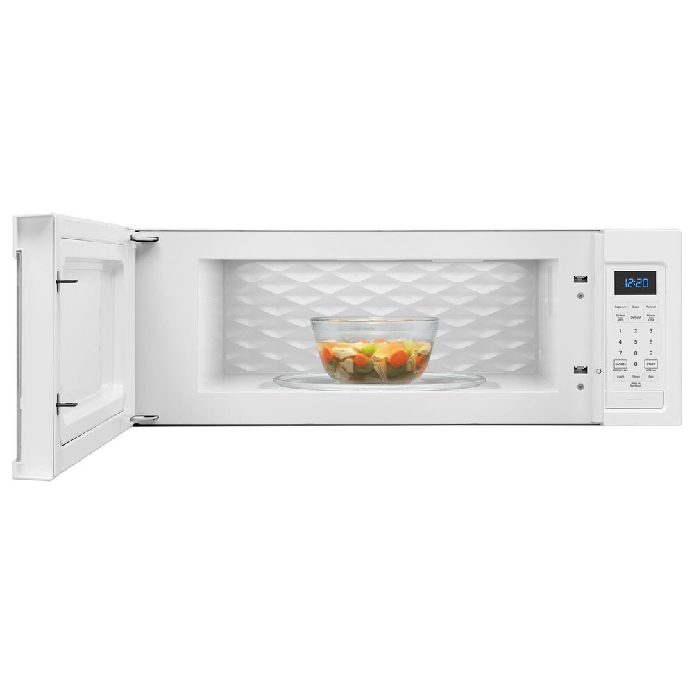 Whirlpool 1.1 Cu. Ft. Over-the-Range Low Profile Microwave Hood Combination in White, , large