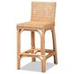 Baxton Studio Athena Counter Stool in Natural, , large