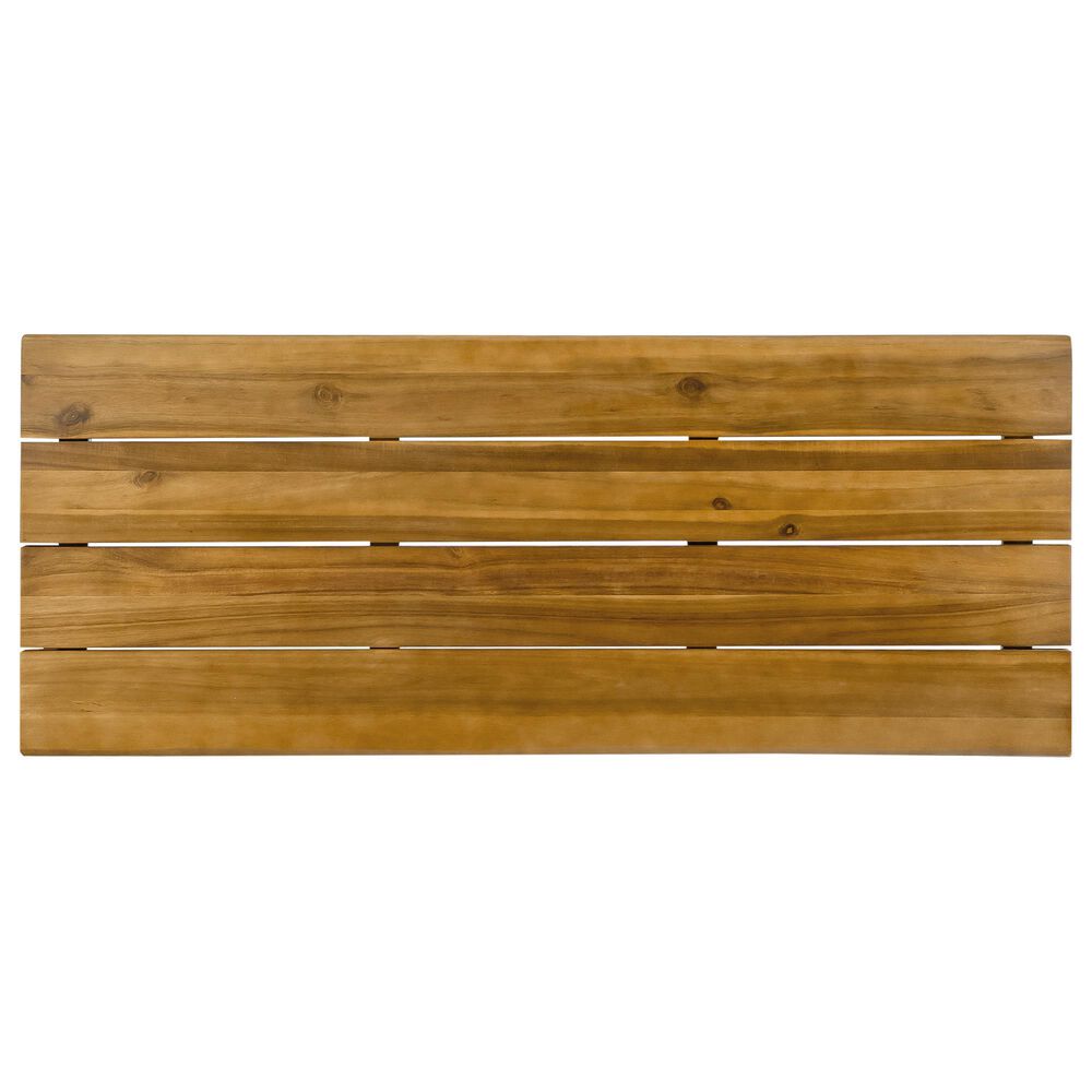 Hearth and Haven Denali Patio Bar Table in Brown and Black, , large