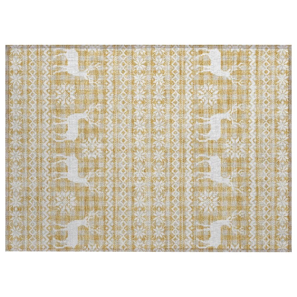 Dalyn Rug Company Wonderland WN28 1"8" x 2"6" Gold Indoor/Outdoor Area Rug, , large