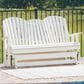 Ashley Hyland Wave Patio Glider Loveseat in White, , large