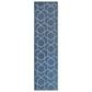 Nourison Horizon HOZ01 Denim 2"2" x 8" Indoor/Outdoor Runner, , large