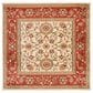 Safavieh Lyndhurst LNH212 6" Square Ivory and Rust Runner, , large