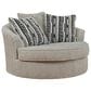 Ashley Calnita Oversized Swivel Accent Chair with Ottoman in Sisal, , large