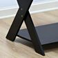 HOMLUX 2-Tier Modern Simplistic Criss-Crossed End Table in Espresso (Set of 2), , large