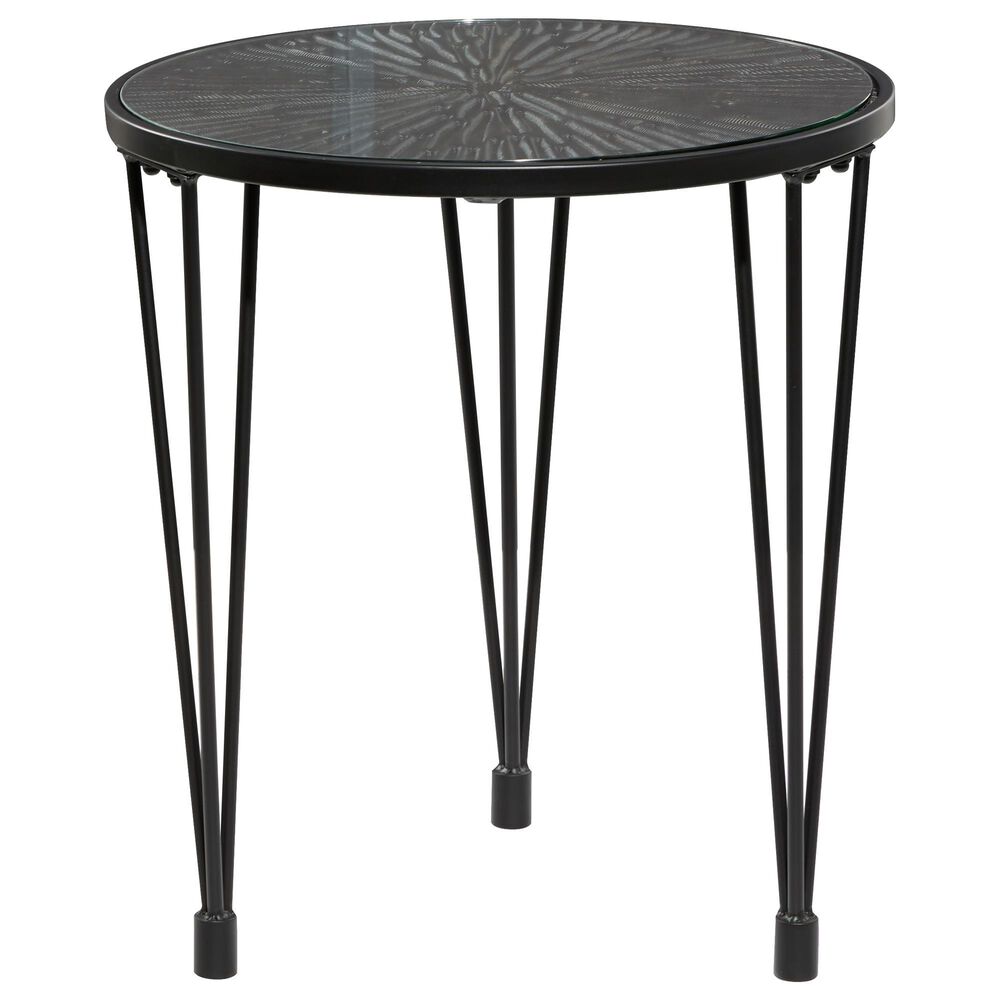 Uma Enterprises Modern Wood Accent Table in Black, , large