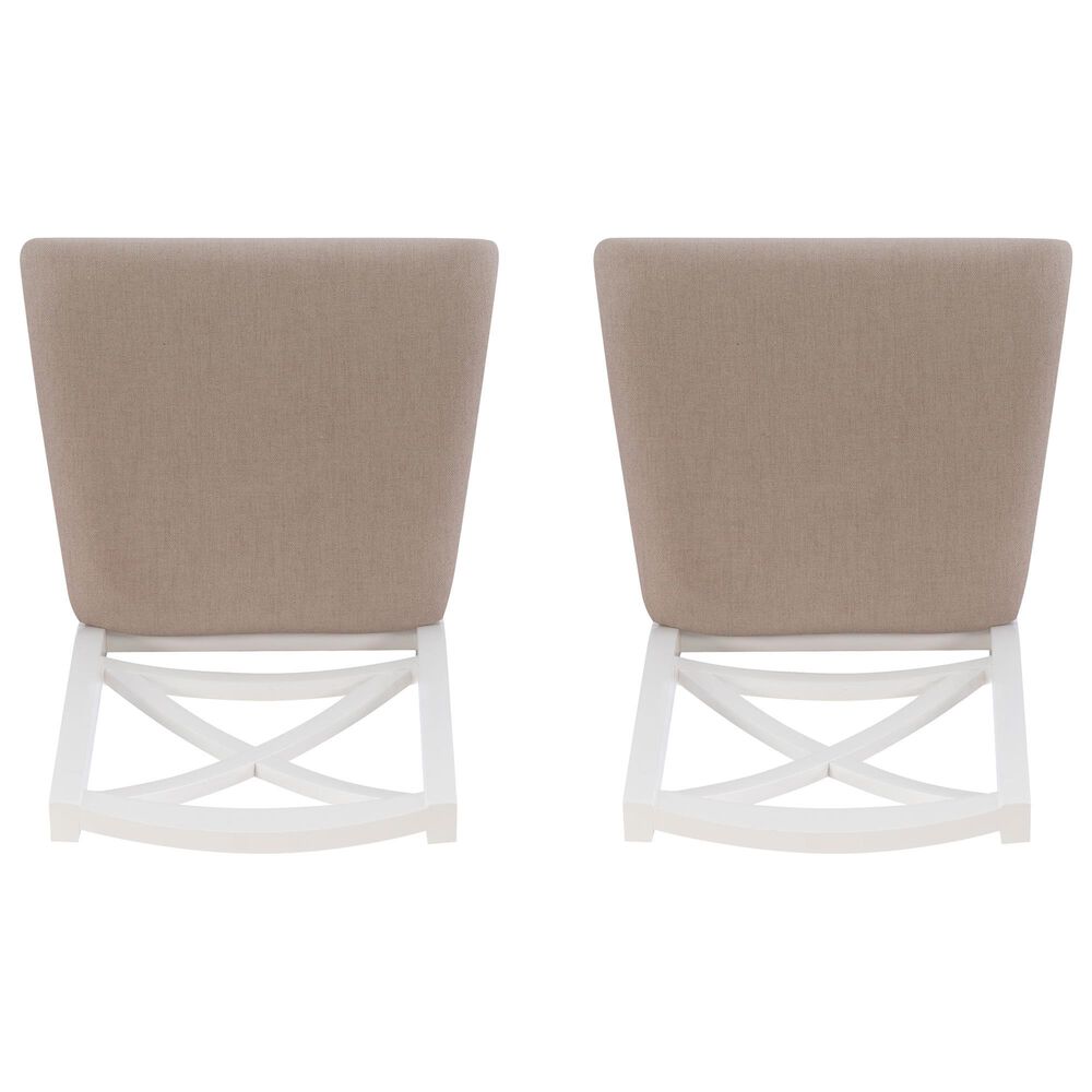 Linon Home Decor Triena X-Back Side Chair in White (Set of 2), , large