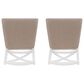 Linon Home Decor Triena X-Back Side Chair in White (Set of 2), , large