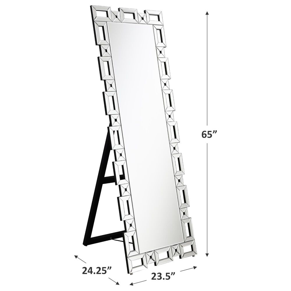 Pacific Landing Cheval Mirror in Clear Mirror Finish, , large