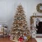 The Gerson Company 7.5" Pre-Lit Natural Cut Spruce Christmas Tree in Green, , large
