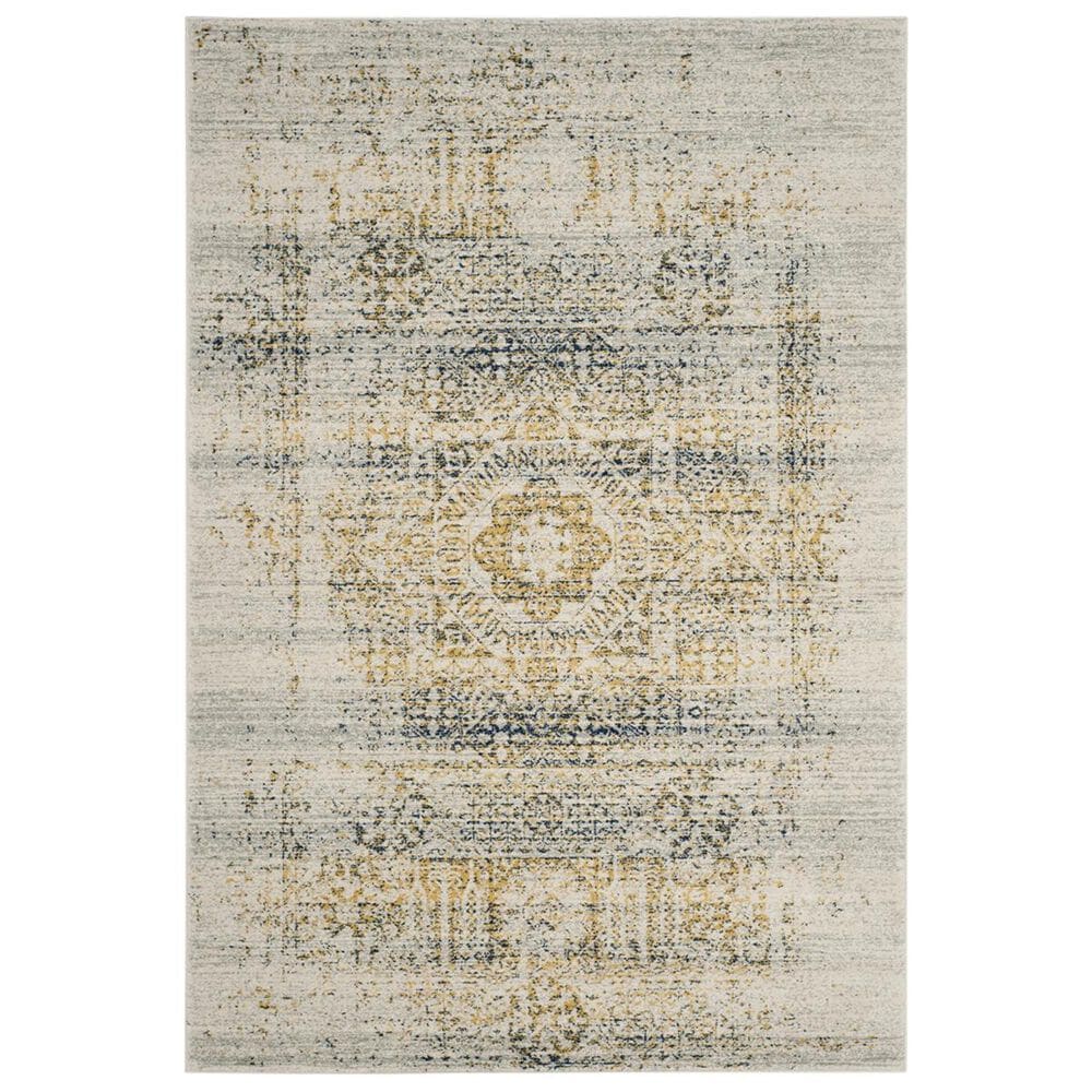 Safavieh Evoke EVK232C-5 5&#39;1&quot; x 7&#39;6&quot; Ivory/Blue Area Rug, , large