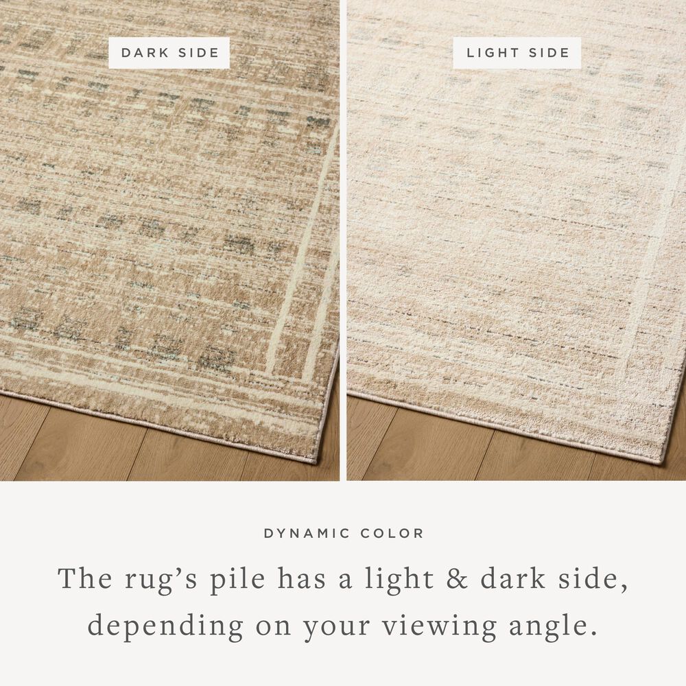 Jeremiah Brent x Loloi Bleecker Khaki and Natural 2&#39;7&quot; x 10&#39; Runner, , large