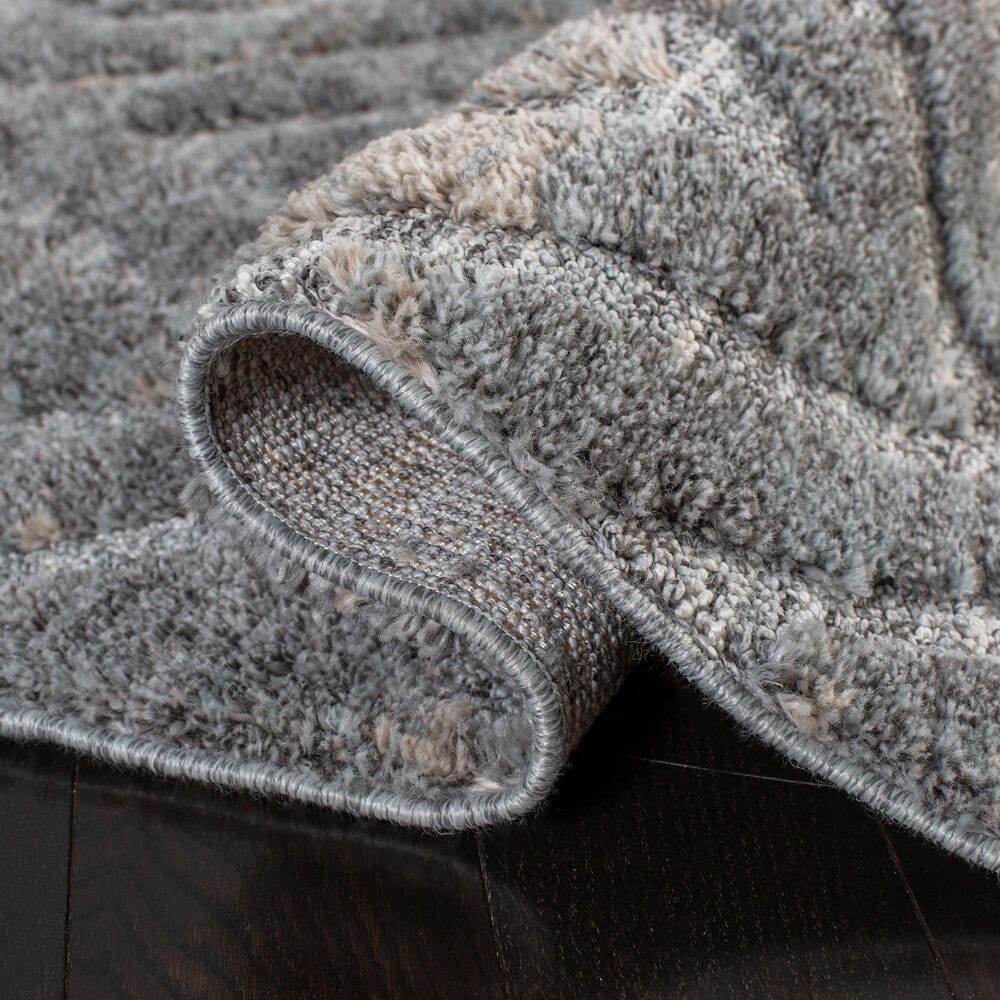 Safavieh Martha Stewart Lucia Shag MSR0782H 8&#39; x 10&#39; Dark Grey and Light Grey Area Rug, , large