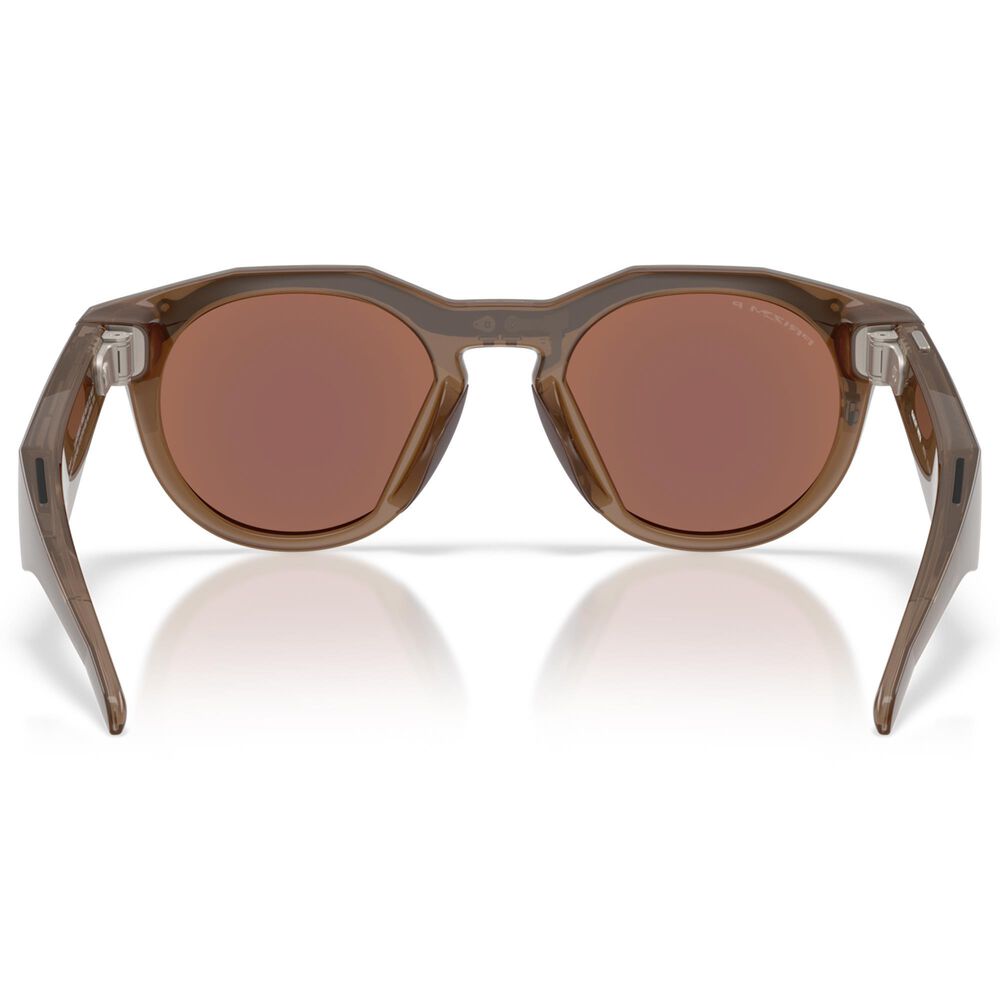 Oakley Sunglasses Meta HSTN Sunglasses with Prizm Deep Water Polarized Lenses in Smoke Brown, , large