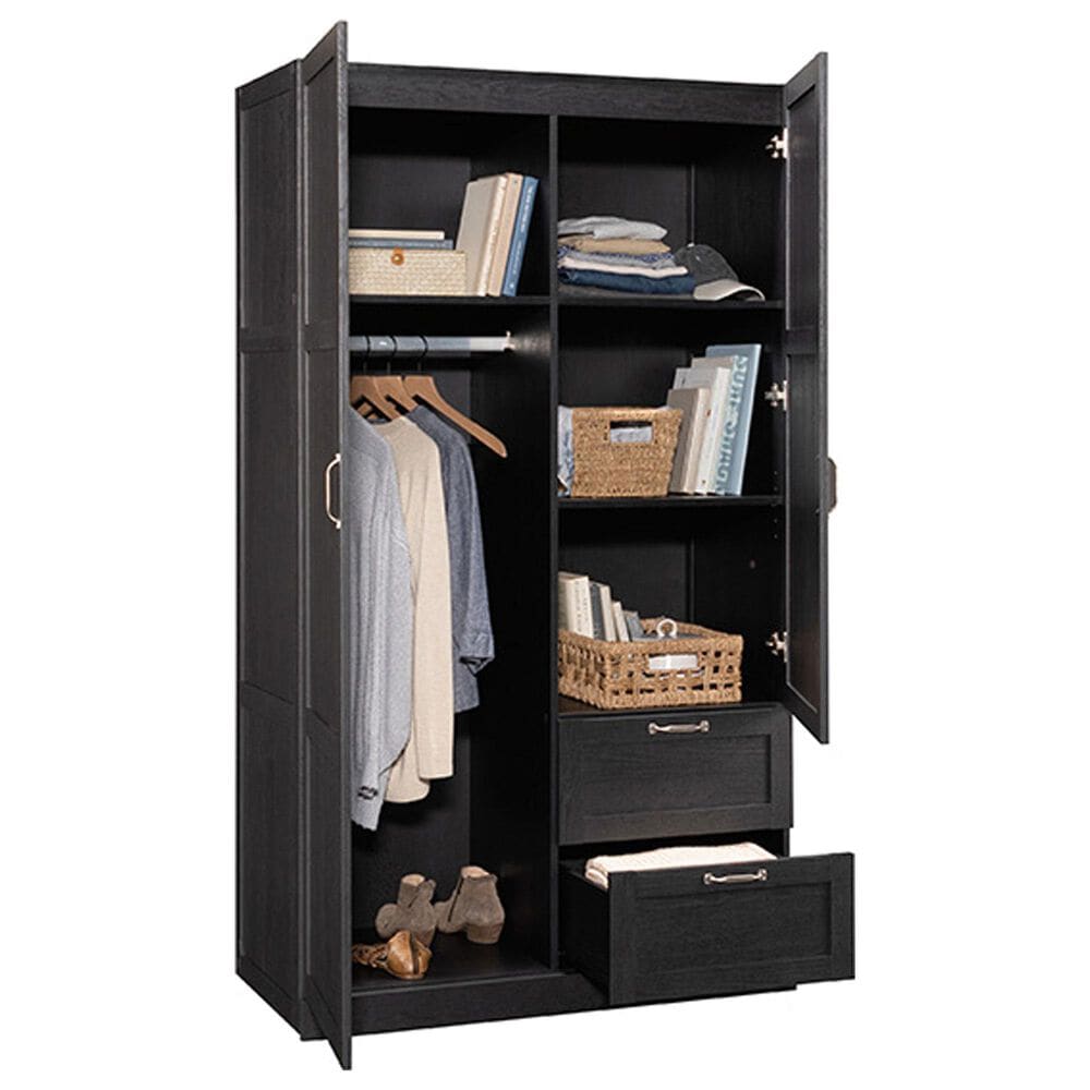 Sauder Select Wardrobe in Raven Oak, , large