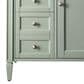 James Martin Vanities Brittany 30" Single Bathroom Vanity in Sage Green with 3 cm Victorian Silver Quartz Top and Rectangular Sink, , large
