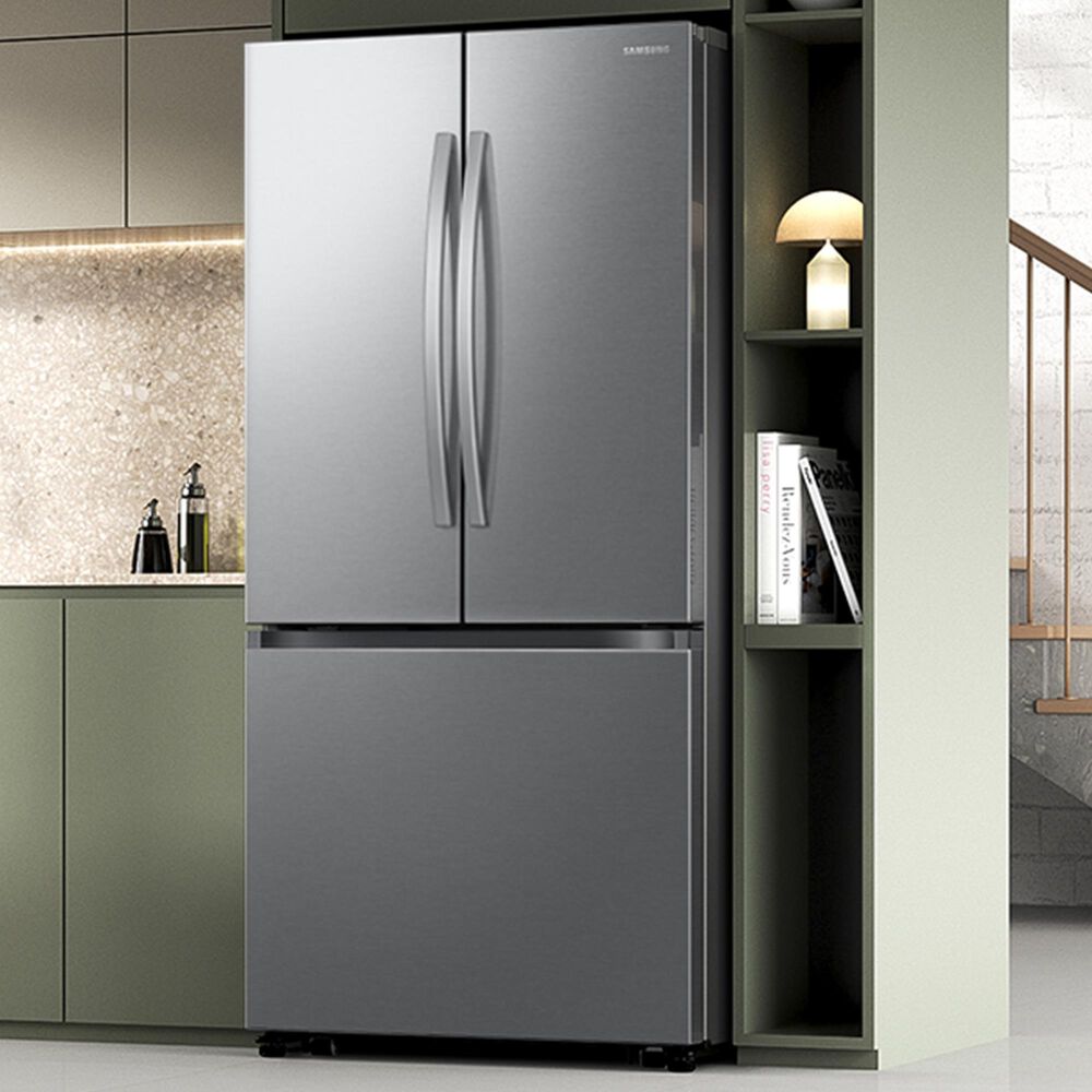 Samsung Bespoke AI 24.5 Cu. Ft. French Door Refrigerator in Fingerprint Resistant Stainless Steel, , large