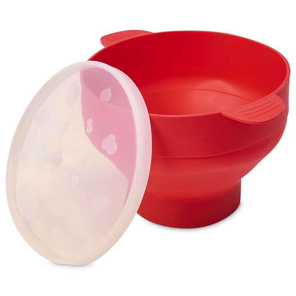 HIC Kitchen Microwave Popcorn Popper in Crimson Red, , large