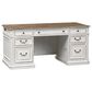 Belle Furnishings Magnolia Manor Jr Executive Desk in White, , large