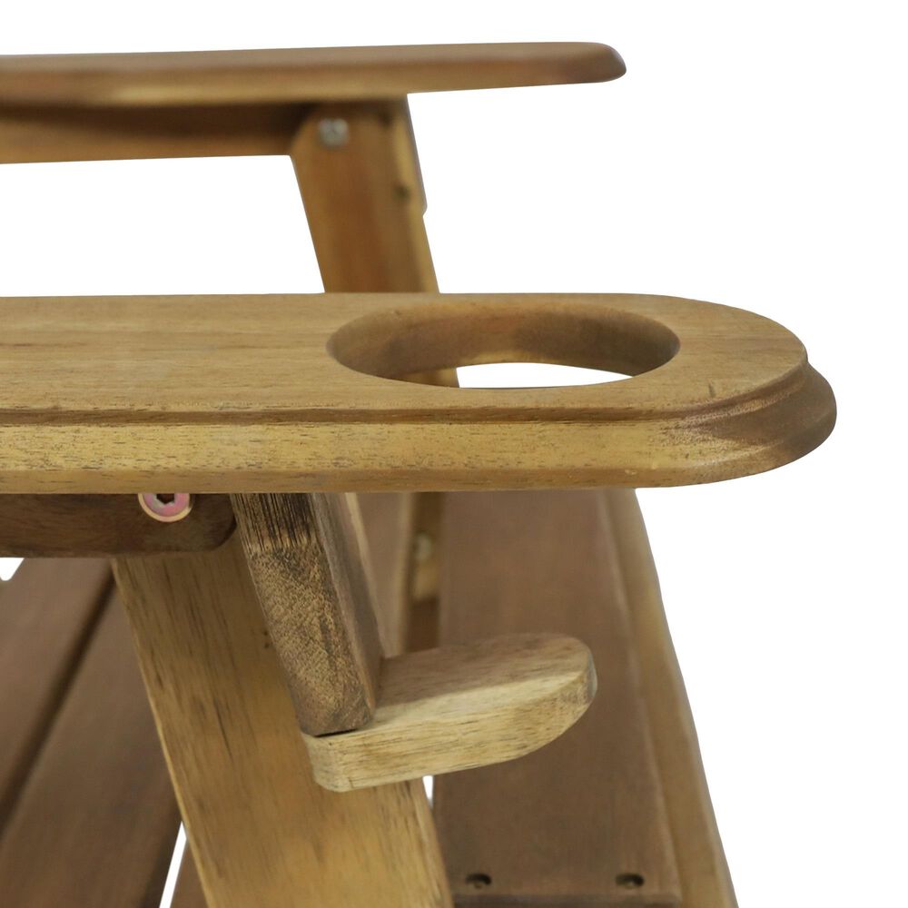 Noble House Bellwood Patio Adirondack Chair in Natural &#40;Set of 2&#41;, , large