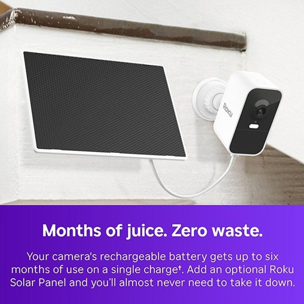 Roku Battery Camera Plus for Home Monitoring in White, , large