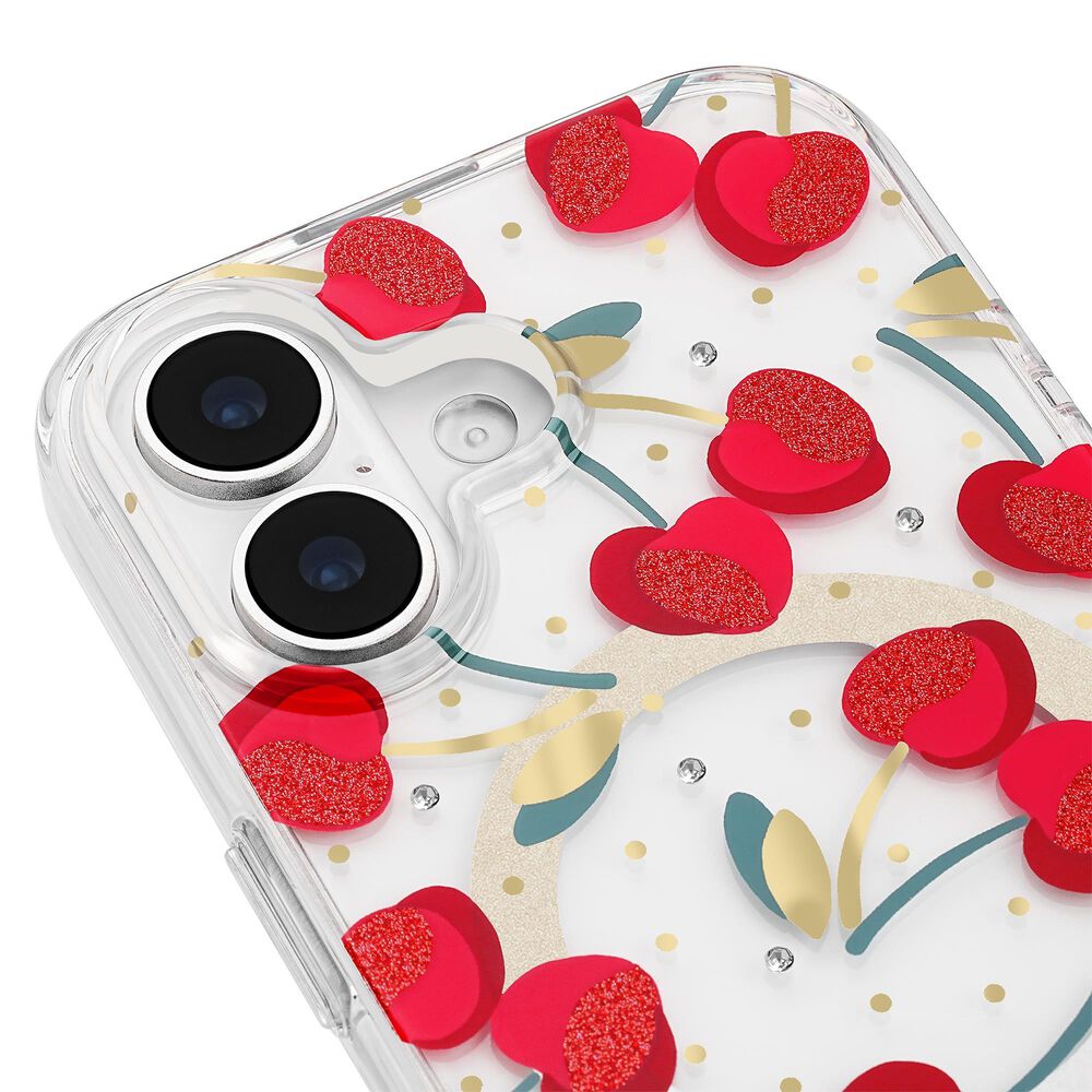 Kate Spade Protective MagSafe Case for Apple iPhone 17 in Cherry Dot, , large