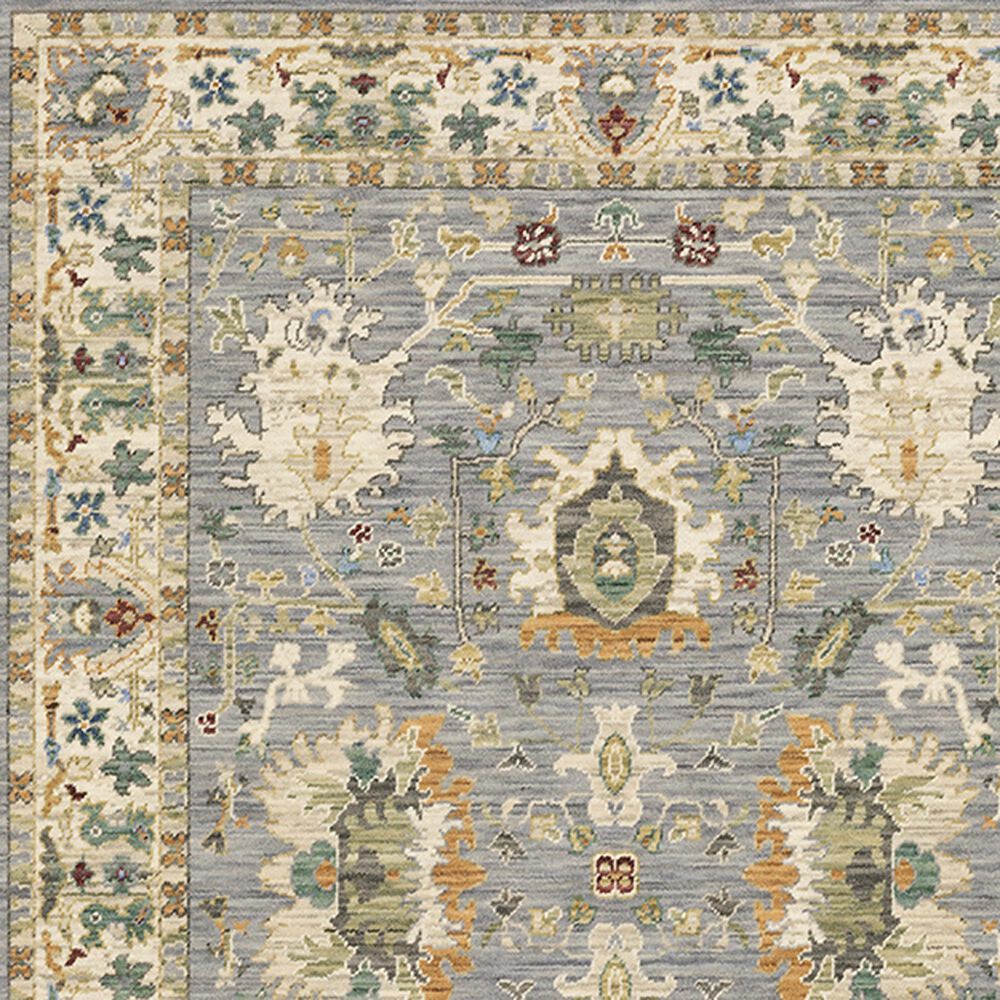 Oriental Weavers Lucca Oriental Border 6&#39;7&quot; x 9&#39;6&quot; Blue Area Rug, , large