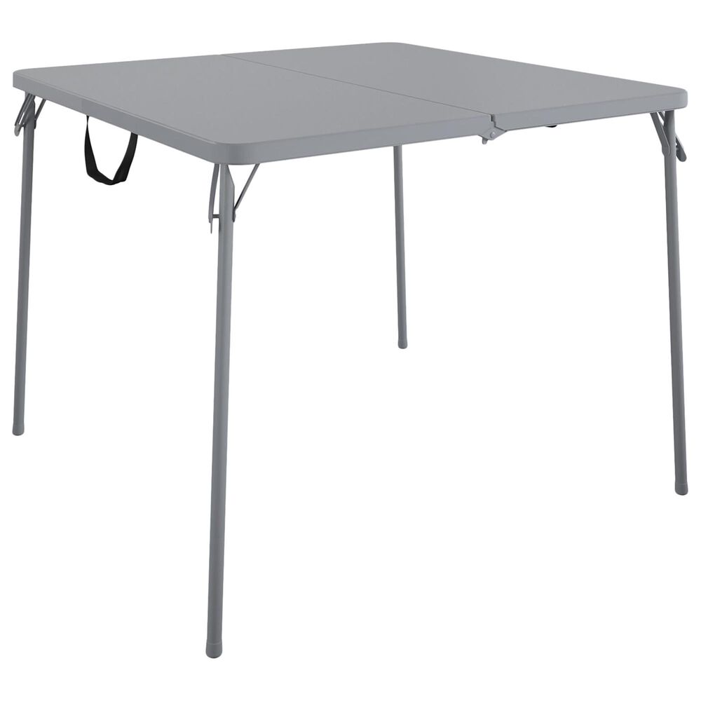 DHP 38.5" Fold-in-Half Card Table with Handle in Gray, , large