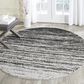 Safavieh Adirondack ADR113A-6R 6" x 6"  Silver/Black Round Rug, , large
