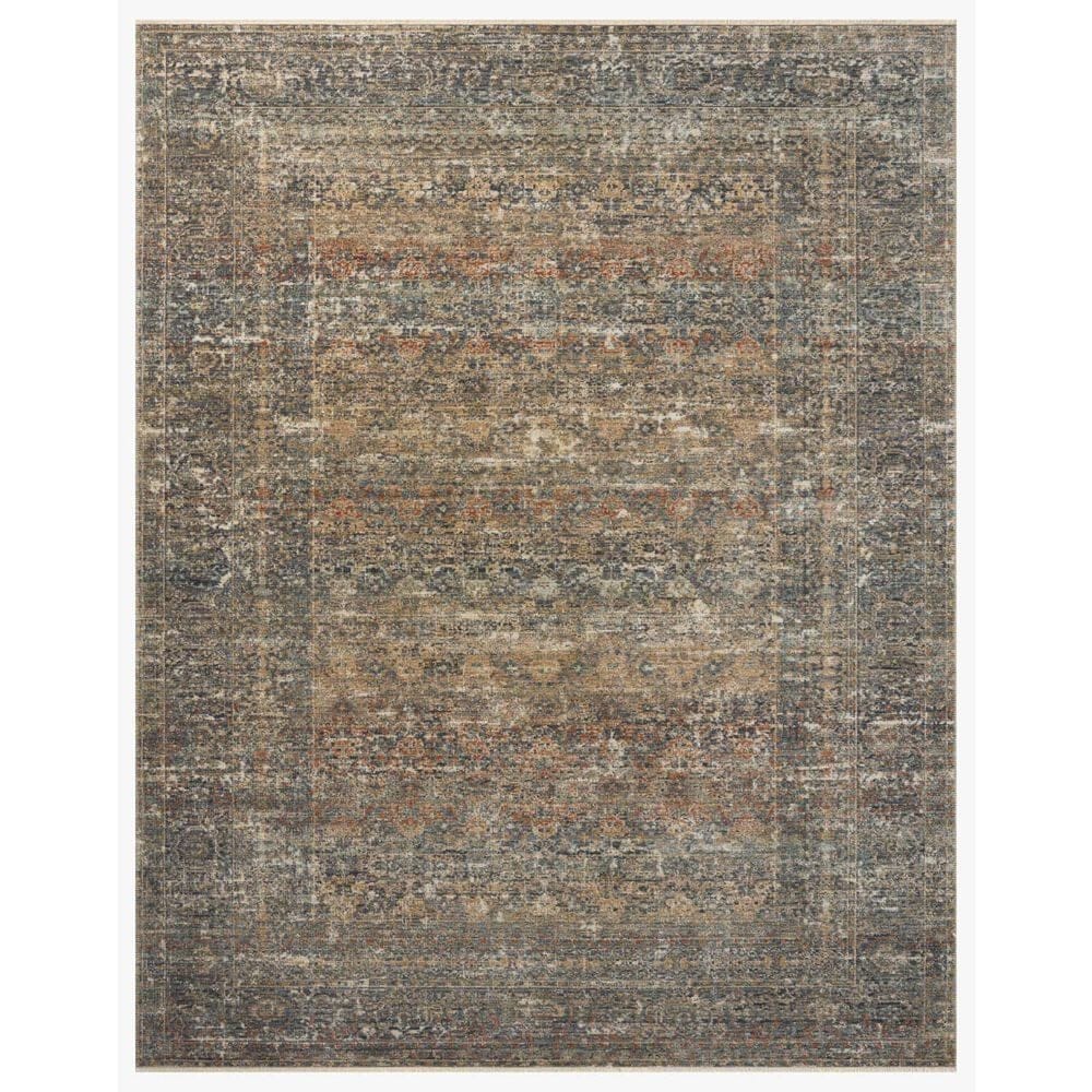 Loloi Heritage 9" x 12" Midnight and Multicolor Area Rug, , large