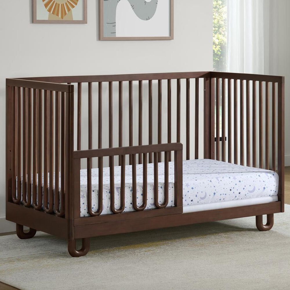 Oxford Baby Meridian 2-Piece Nursery Set with 3-in-1 Convertible Crib and Guard Rail in Cognac, , large