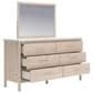Ashley Cadmori Dresser and Mirror in Brown and White, , large