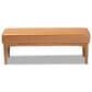 Baxton Studio Arvid Dining Bench with Tan Cushion in Walnut Brown, , large