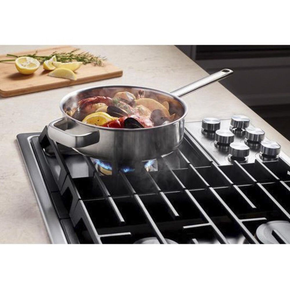 Whirlpool 36 JX3 Gas Downdraft Cooktop in Black Nebraska Furniture Mart