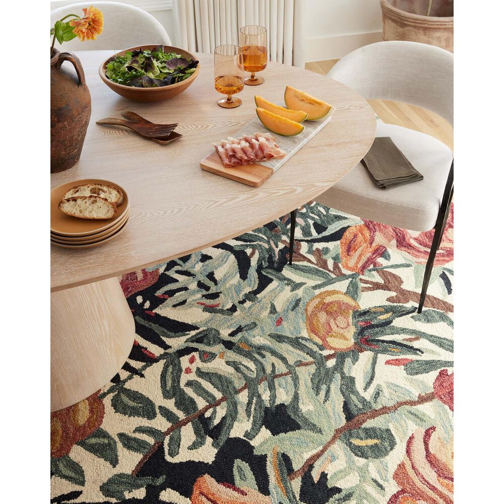 Loloi Belladonna 7&#39;9&quot; x 9&#39;9&quot; Ivory and Lagoon Area Rug, , large