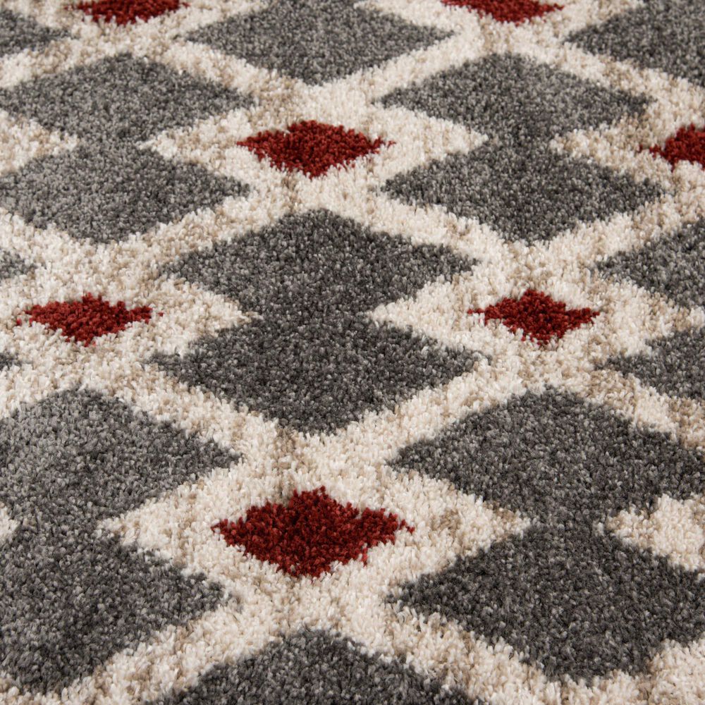 Central Oriental Tulsa Kiernan 5&#39; x 7&#39;3&quot; Armor Grey and Rust Area Rug, , large