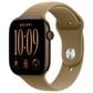 Apple Watch Series 12 (GPS) 46mm Dark Bronze Aluminum Case with Olive Sport Band - S/M and 2-Year AppleCare+, , large