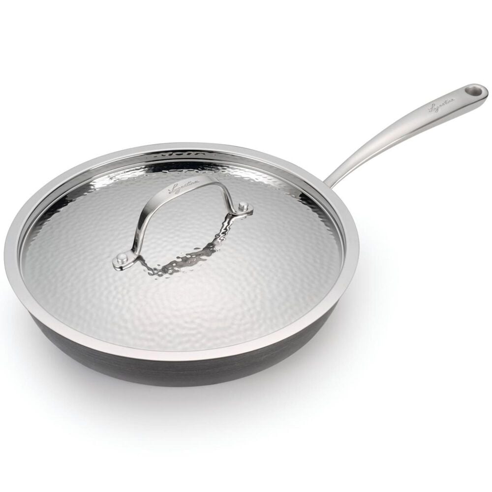 Lagostina Nera 12" Covered Skillet with Lid in Gray, , large