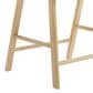OSP Home Solid Wood Counter Stool with White Linen Seating, , large