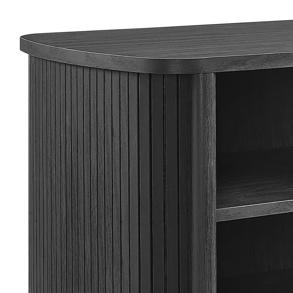 Modway Cadence Open 2 Shelves Nightstand in Black, , large