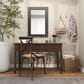 Maple and Jade 36" Wood Rectangular Minimalistic Wall Mirror in Matte Black, , large