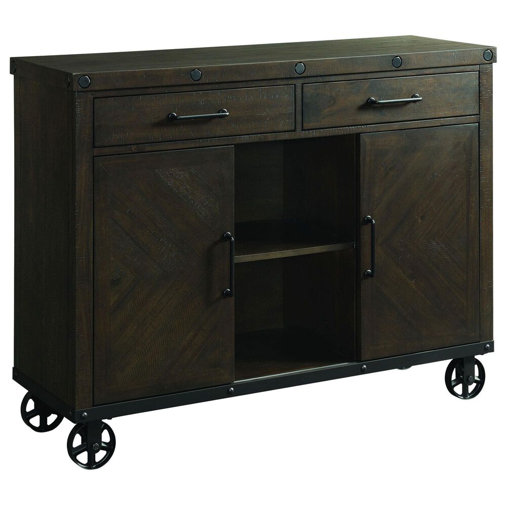 Mayberry Hill Colorado 2-Drawer Server in Charcoal and Black, , large