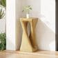 Hearth and Haven Outdoor End Table with Twist Design in Natural, , large