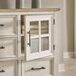 Ashley Shaybrock 5-Drawer Dresser in Antiqued White and Brown, , large