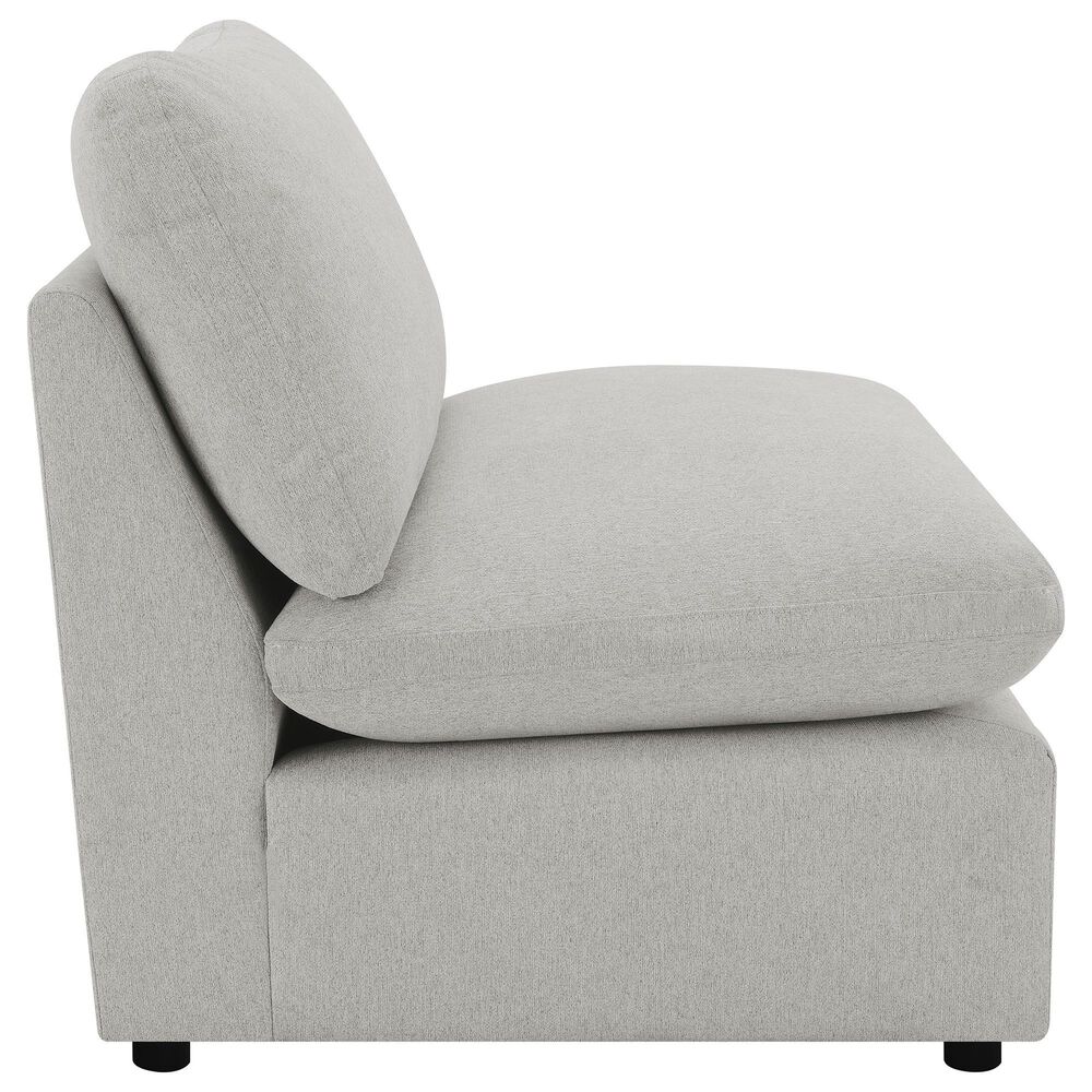 Coaster Collins Modular Armless Chair in Grey, , large
