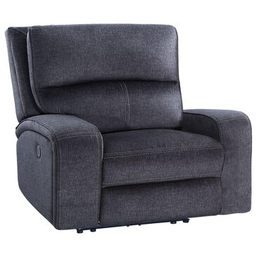 Steve Silver Lovell Power Recliner in Charcoal Gray, , large