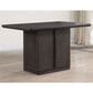 Steve Silver Oakley Counter Height Table in Charcoal Brown - Table Only, , large